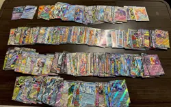 Huge, All Near Mint, 268 Pokemon Card Lot- Full Arts, EXs, Promos, Shinies, Vs - Image 3