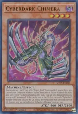 Cyberdark Chimera - SDCS-EN002 - Ultra Rare - 1st Edition Near Mint Yugioh Card - Image 1