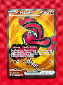 Oricorio ex 110/094 Me02: Phantasmal Flames Ultra Rare Pokemon card NM - Image 1