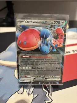 Orthworm ex 110/142 Double Rare Stellar Crown Pokemon Card NEAR MINT(85) - Image 1