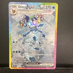 Pokemon TCG Glaceon EX Prismatic Evolutions Card 150/131 NM Condition - Image 1