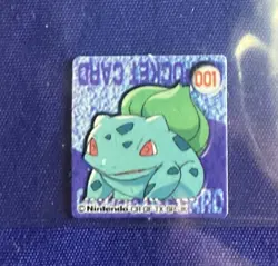 Vintage Nintendo Gameboy Pokemon Mini Card Bulbasaur Japanese - Image 1