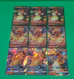 Pokemon TCG Charizard Mixed Lot, GX's, V's9 Cards Lot NM-MINT Gradable Nice! - Image 2