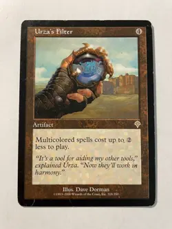 Urza's Filter Invasion Artifact Rare MAGIC THE GATHERING CARD - Image 1