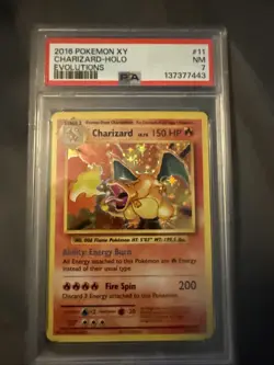 PSA 7 GRADED Charizard 11/108 XY Evolutions HOLO Pokemon Card - Image 1