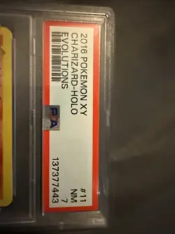 PSA 7 GRADED Charizard 11/108 XY Evolutions HOLO Pokemon Card - Image 3