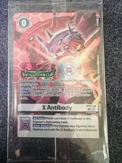 Digimon Card Game Evolution Cup X Antibody BT9-109 U Alternate Art Sealed - Image 1