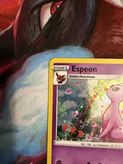 Pokemon TCG Espeon SWSH174 Sword & Shield Black Star Promo Card Cosmos Holo NM - Image 2