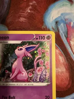 Pokemon TCG Espeon SWSH174 Sword & Shield Black Star Promo Card Cosmos Holo NM - Image 3