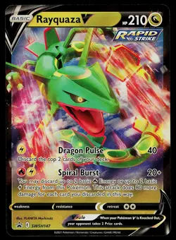 Pokemon Card - Rayquaza V Sword & Shield Promo SWSH147 Holo - Image 1