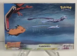 1999 Pokemon Topps First Movie #39 Farewell HOLO FOIL Blue Label Card NM/M - Image 1