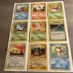 Pokemon TCG 28 Card Lot Base Set 2 1999-2000 WOTC No Duplicates LP NM Vintage - Image 1