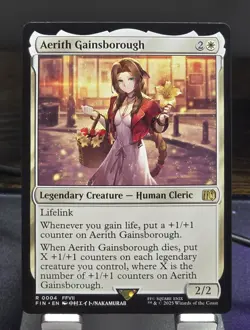 MTG - Aerith Gainsborough (0004) Rare - FINAL FANTASY (FIN) - Image 1