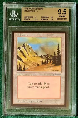 Mountain - Arabian Nights - MTG - BGS 9.5. Gem Mint. - Image 1