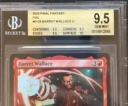 2025 MTG Final Fantasy Barret Wallace #0129 FOIL BGS 9.5 Gem Mint - SUBGRADES - Image 3