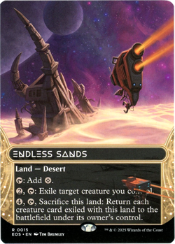 Endless Sands (Borderless) - 0015 - Edge of Eternities - MTG NM/M SHIPS NOW - Image 1