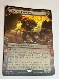 Generous Plunderer (Showcase) Outlaws of Thunder Junction: the Big Score Foil - Image 1