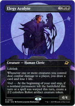 Elegy Acolyte (Borderless) - 0293 - Edge of Eternities - MTG NM/M SHIPS NOW - Image 1