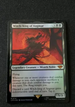 MTG - Witch-King of Angmar (FOIL) The Lord Of the Rings - Near Mint Mythic #114 - Image 1