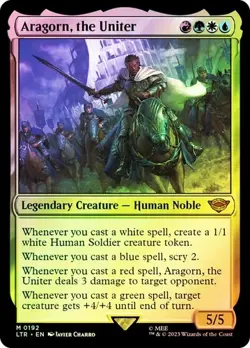 Aragorn, the Uniter Lord of the Rings: Tales of Middle-Earth, MTG, Foil, NM - Image 1