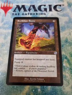 MTG. Swiftfoot Boots. Retro Framed. The Brothers' War. Pack Fresh - Image 1