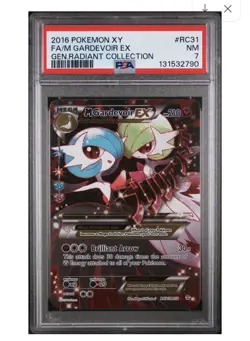 2016 POKEMON XY GENERATIONS RADIANT COLL #RC31 FULL ART/M GARDEVOIR EX PSA 7 - Image 1