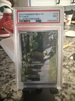 Pokemon TCG Psyduck Scarlet Violet-151 Holo Illustration Card 175/165 Rare PSA 9 - Image 1