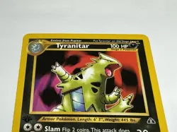 Pokemon Neo Discovery Tyranitar Non-Holo 1st Edition Rare - Image 2