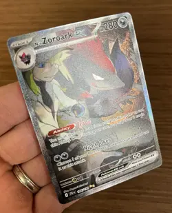 Pokemon TCG N’s Zoroark Ex 185/159 Journey Together Full Art SIR Holo NM/Mint - Image 2
