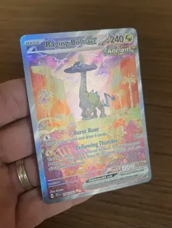 Pokemon TCG Raging Bolt Ex 208/162 Temporal Forces Full Art SIR Holo NM/Mint - Image 3