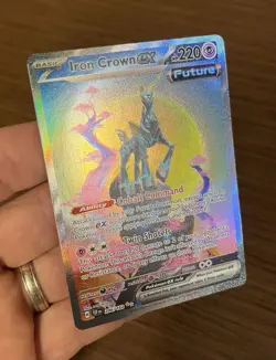 Pokemon TCG Iron Crown Ex 206/162 Temporal Forces Full Art SIR Holo NM - Image 2