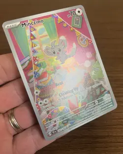 Pokemon TCG Minccino 182/162 Temporal Forces Full Art IR Holo NM - Image 3