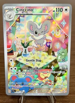 Pokemon TCG Cinccino 183/162 Temporal Forces Full Art IR Holo LP/NM - Image 1