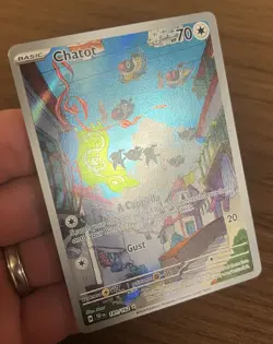 Pokemon TCG Chatot 181/162 Temporal Forces Full Art IR Holo NM - Image 2