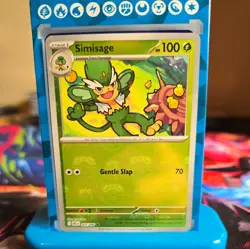 Pokemon TCG - Simisage (Master Ball Pattern) Uncommon SV: Black Bolt 005/086 NM - Image 1