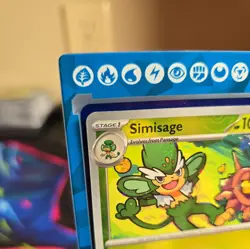 Pokemon TCG - Simisage (Master Ball Pattern) Uncommon SV: Black Bolt 005/086 NM - Image 2