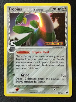 Tropius Delta Species 23/101 Pokemon TCG Dragon Frontiers Reverse Holo Stamped - Image 1