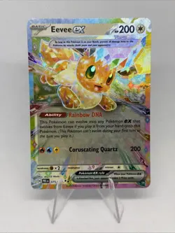 Pokemon TCG Eevee EX 075/131 Prismatic Evolutions Double Rare NM PACK FRESH - Image 1