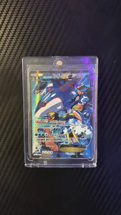 Team Aqua's Kyogre EX Double Crisis 6/34 Ultra Rare Holo Full Art Pokemon TCG - Image 1