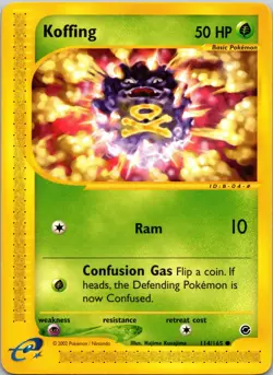 Koffing 114/165 Expedition MP Pokemon TCG - Image 1