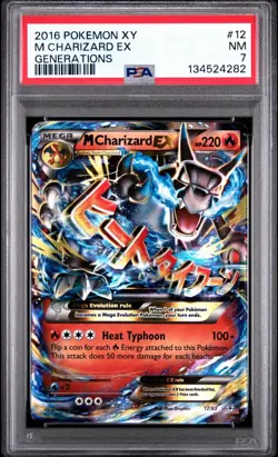2016 Pokemon XY Generations Mega Charizard EX 12/83 #12 PSA 7 NEW CERT - Image 1
