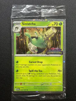 Pokemon Sinistcha 022/167 Promo Twilight Masquerade Stamp Sealed - Image 1