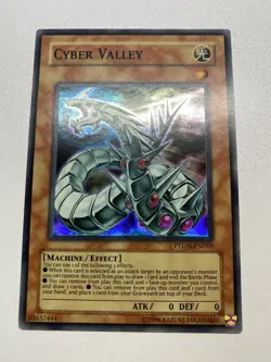 Yugioh Cyber Valley Super Rare Unlimited PTDN-EN010 MP - Image 1