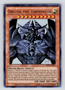 Yugioh Obelisk The Tormentor JMPS-EN004 Ultra Rare Limited Edition LP - Image 5