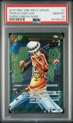 Trafalgar Law One Piece Miracle Battle Carddass Omega Rare Japanese POP 3 PSA 10 - Image 1