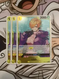 3x Lilith OP13-113 x3 - Carrying On His Will - One Piece TCG - English NM - Image 1