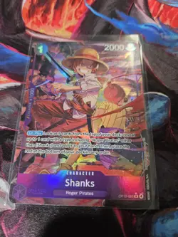 • Shanks • OP13-065 Alt Art SR Carrying on His Will Holo Foil One Piece TCG NM - Image 1