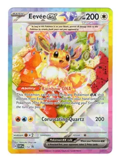#174 Eevee ex SVP Black Star Promo Prismatic Evolutions Pokemon TCG Card - Image 1