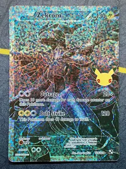 Zekrom 114/114 Pokemon 25th Anniversary Celebrations Full Art Holo NM - Image 1