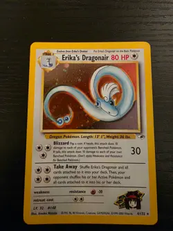 Erika's Dragonair 4/132 Gym Heroes Holo Pokemon TCG LP Lightly Played English - Image 1